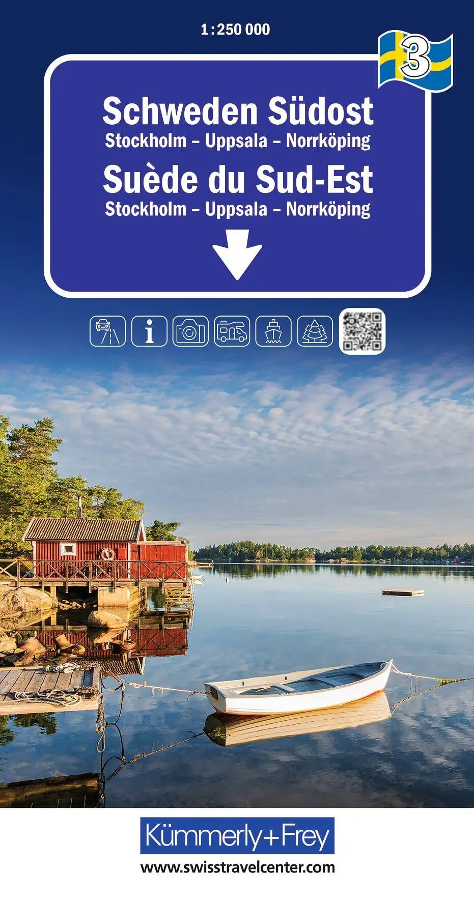 Cover: 9783259300732 | Kümmerly+Frey Regional-Strassenkarte 3 Schweden Südost 1:250.000