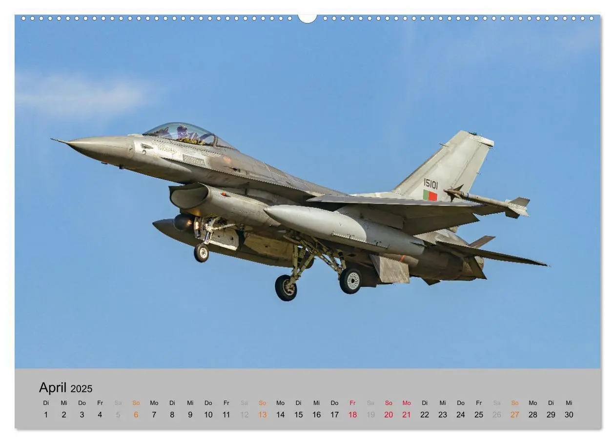Bild: 9783383980732 | Kampfjet F-16 The Fighting Falcon (Wandkalender 2025 DIN A2 quer),...