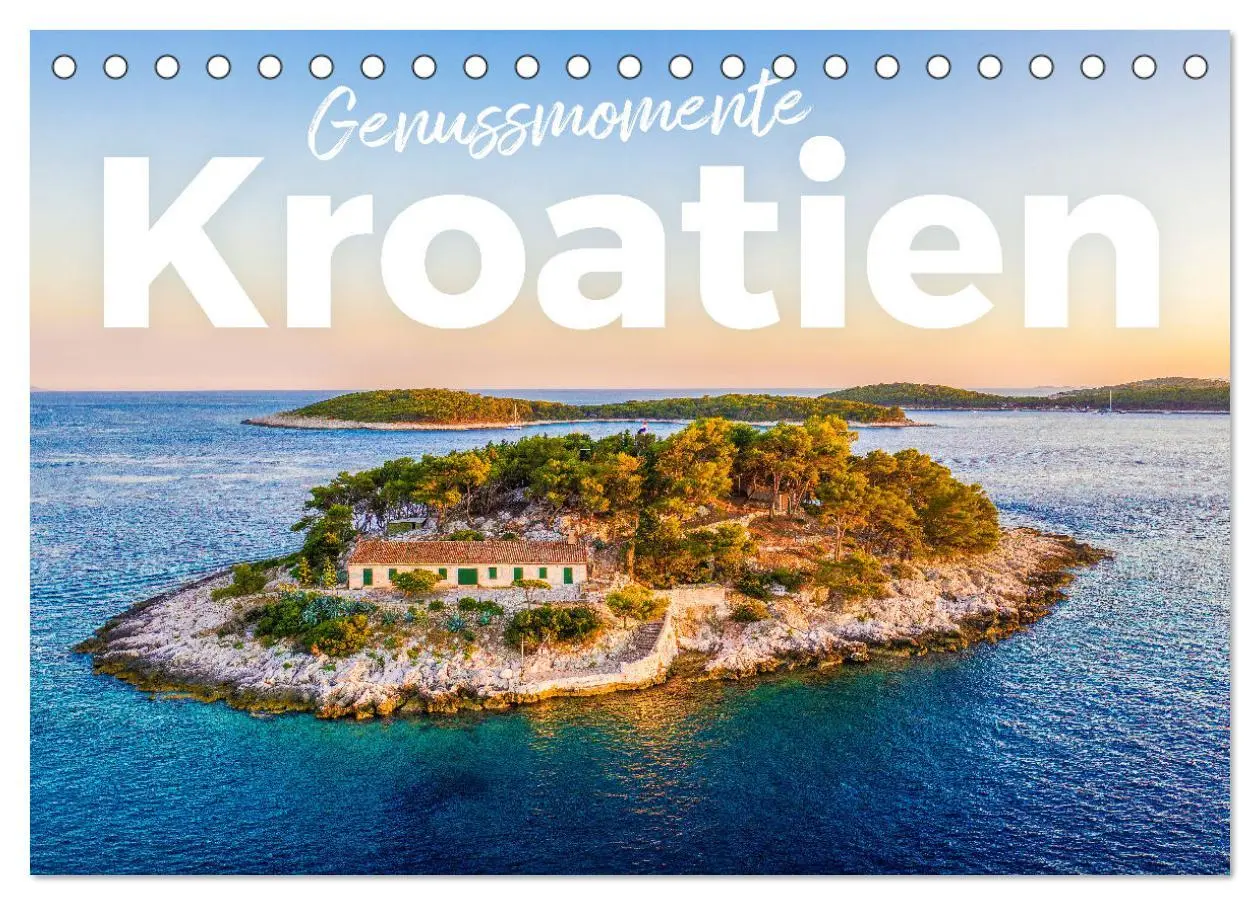 Cover: 9783457540732 | Genussmomente Kroatien (Tischkalender 2026 DIN A5 quer), CALVENDO...