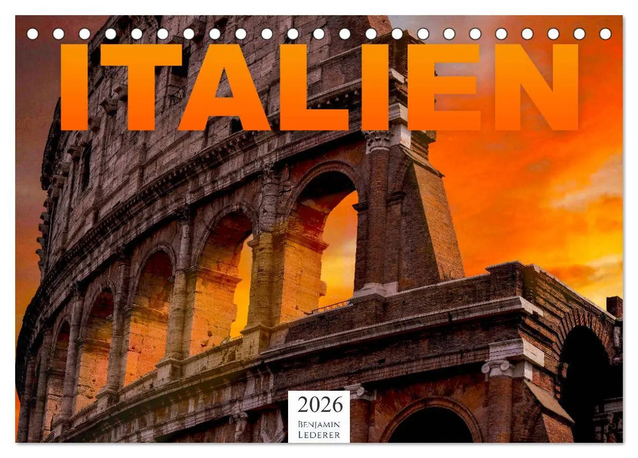 Cover: 9783457780732 | Italien - Südeuropa (Tischkalender 2026 DIN A5 quer), CALVENDO...