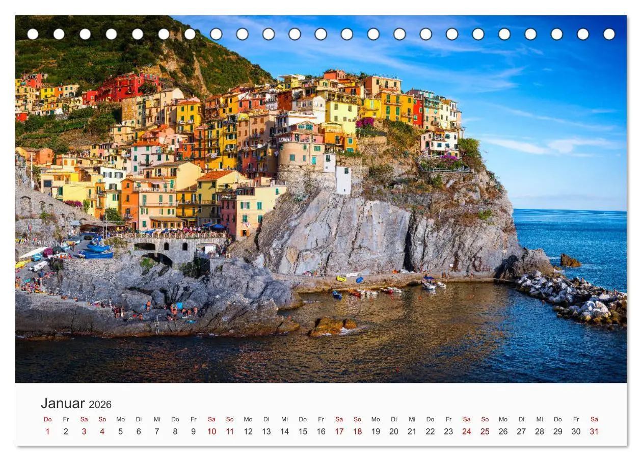 Bild: 9783457780732 | Italien - Südeuropa (Tischkalender 2026 DIN A5 quer), CALVENDO...