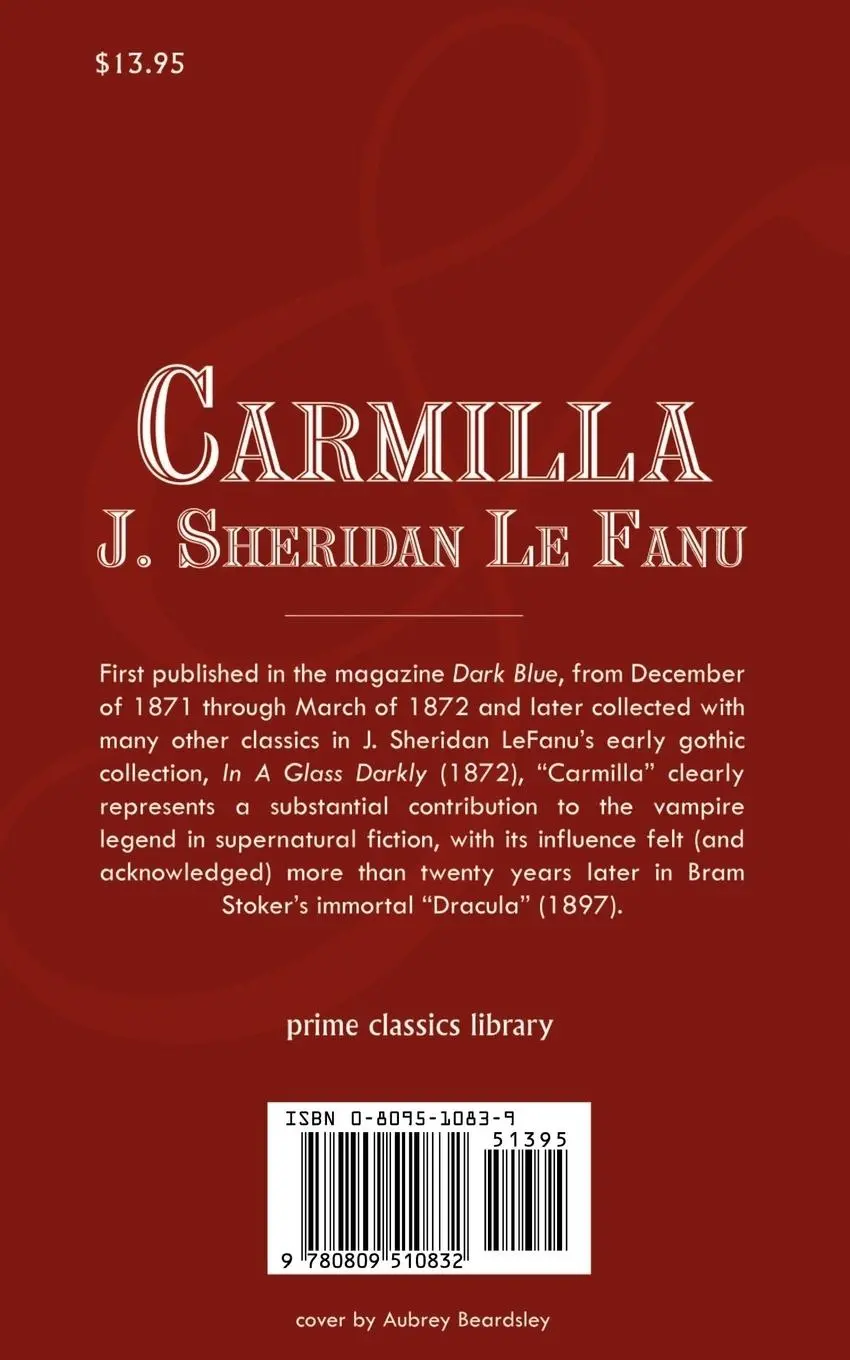 Rückseite: 9780809510832 | Carmilla | Joseph Sheridan Le Fanu | Taschenbuch | Englisch | 2000
