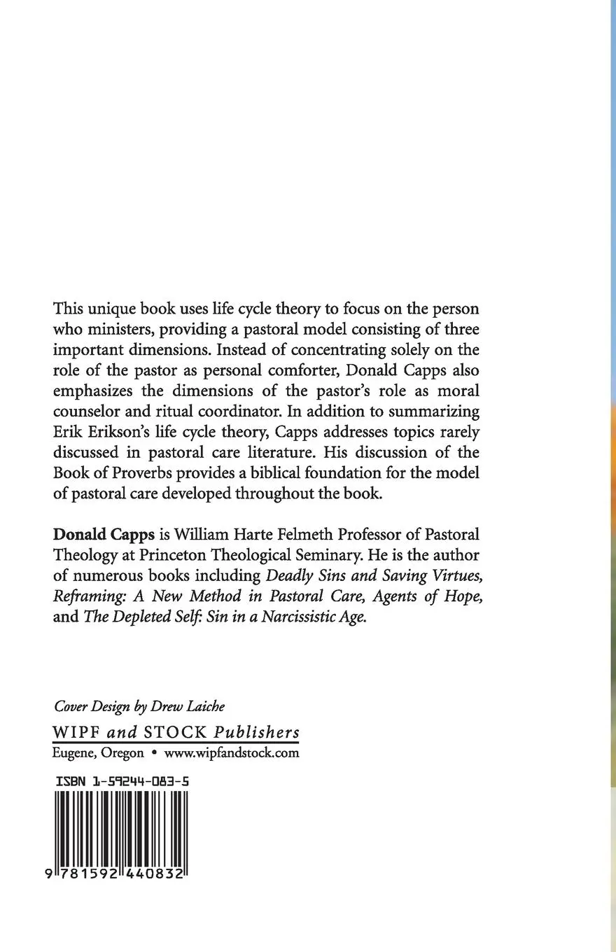 Rückseite: 9781592440832 | Life Cycle Theory and Pastoral Care | Donald Capps | Taschenbuch