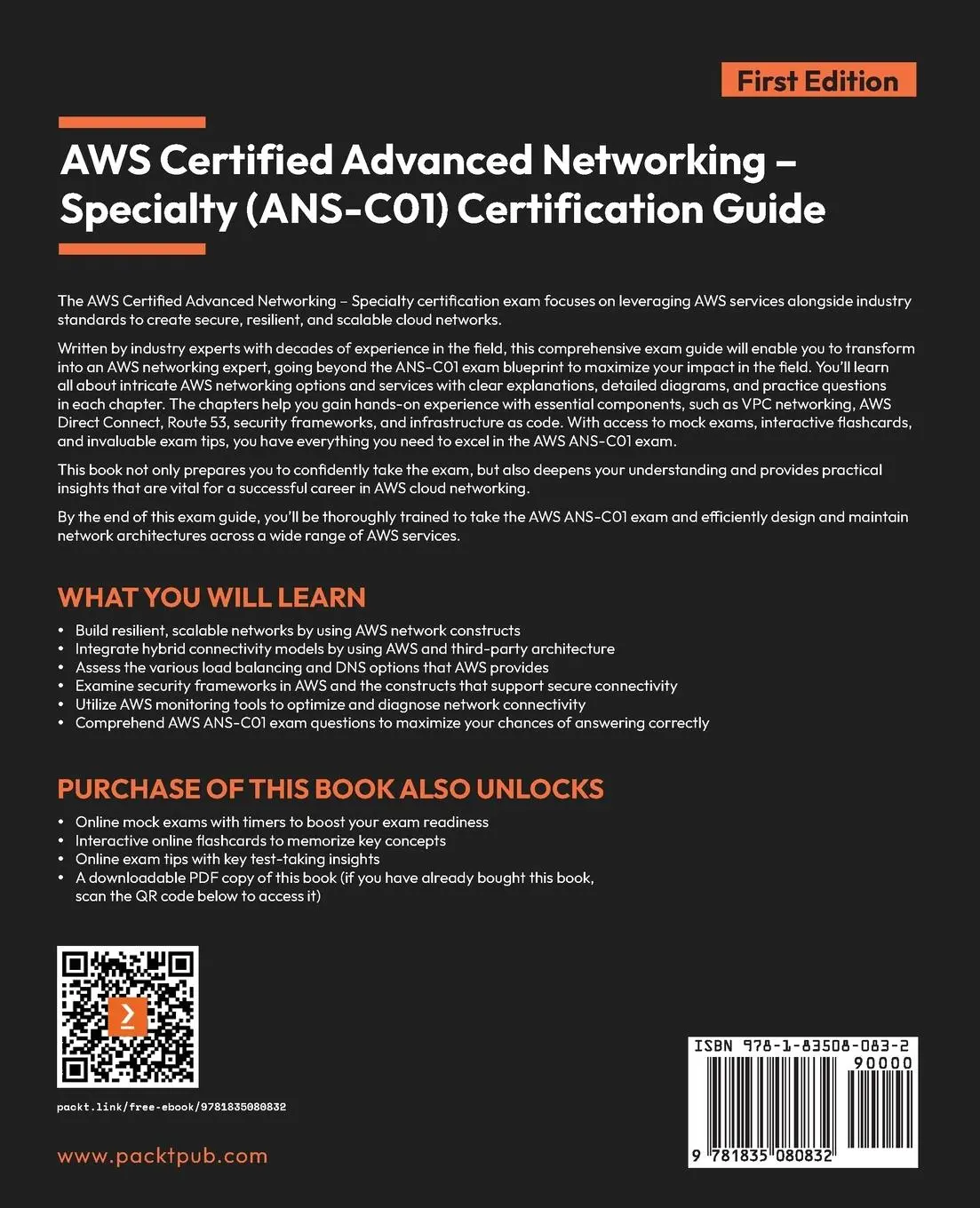 Rückseite: 9781835080832 | AWS Certified Advanced Networking - Specialty (ANS-C01)...
