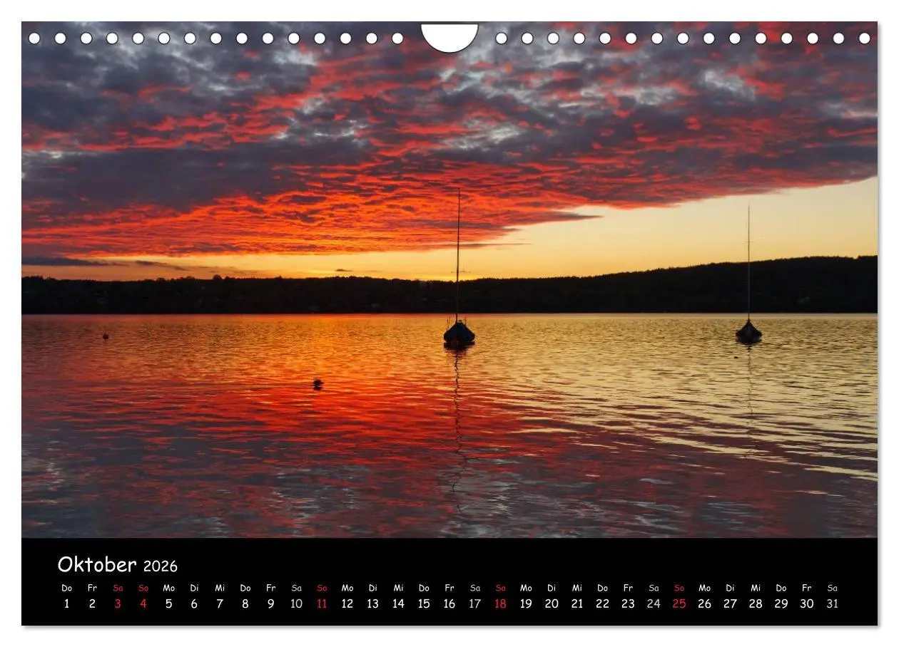 Bild: 9783516170832 | Starnberger See - Silent Moments (Wandkalender 2026 DIN A4 quer),...