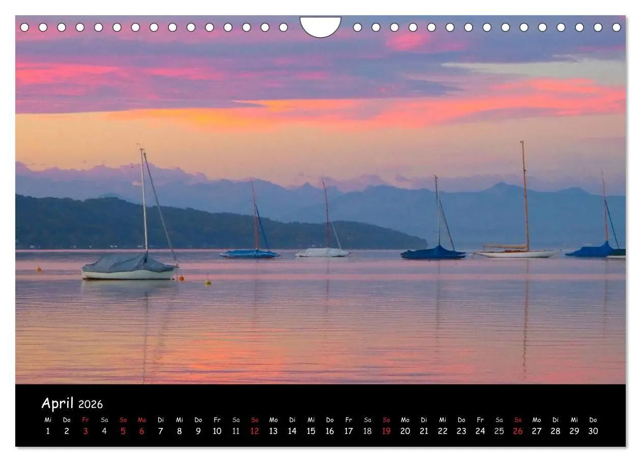 Bild: 9783516170832 | Starnberger See - Silent Moments (Wandkalender 2026 DIN A4 quer),...