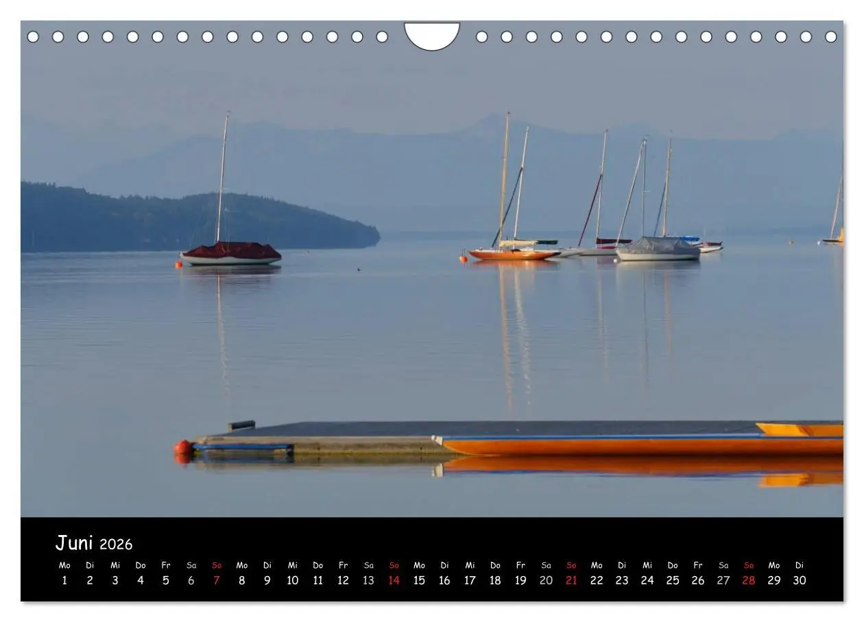 Bild: 9783516170832 | Starnberger See - Silent Moments (Wandkalender 2026 DIN A4 quer),...