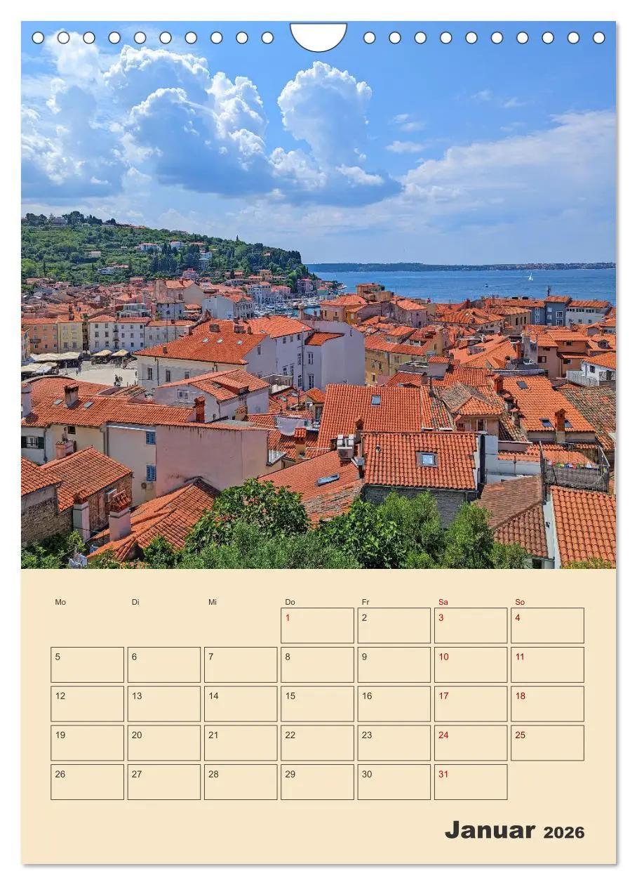 Bild: 9783516310832 | Piran, Sloweniens Perle am Mittelmeer (Wandkalender 2026 DIN A4...
