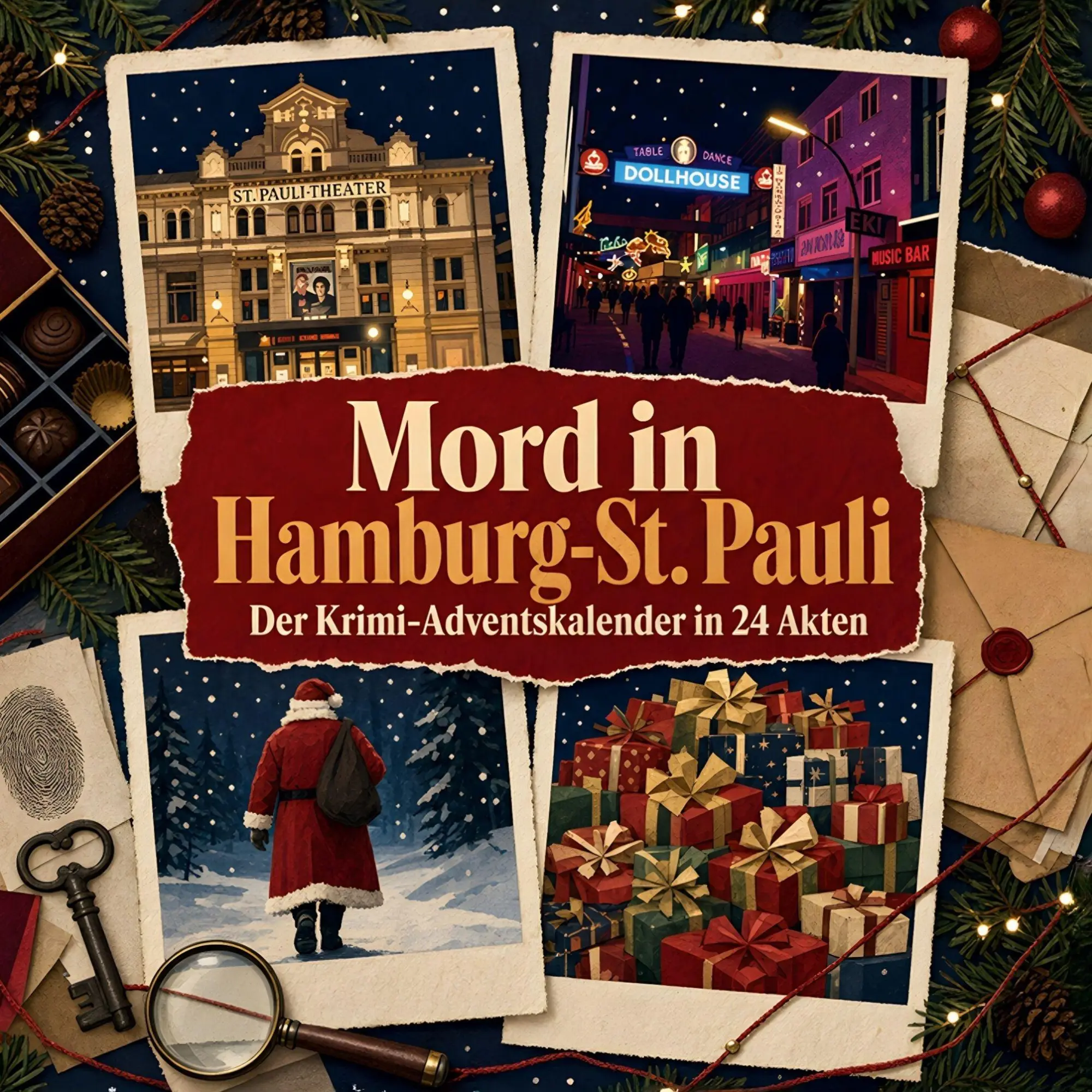 Cover: 9783696120832 | Mord in Hamburg-St. Pauli | Der Krimi-Adventskalender in 24 Akten