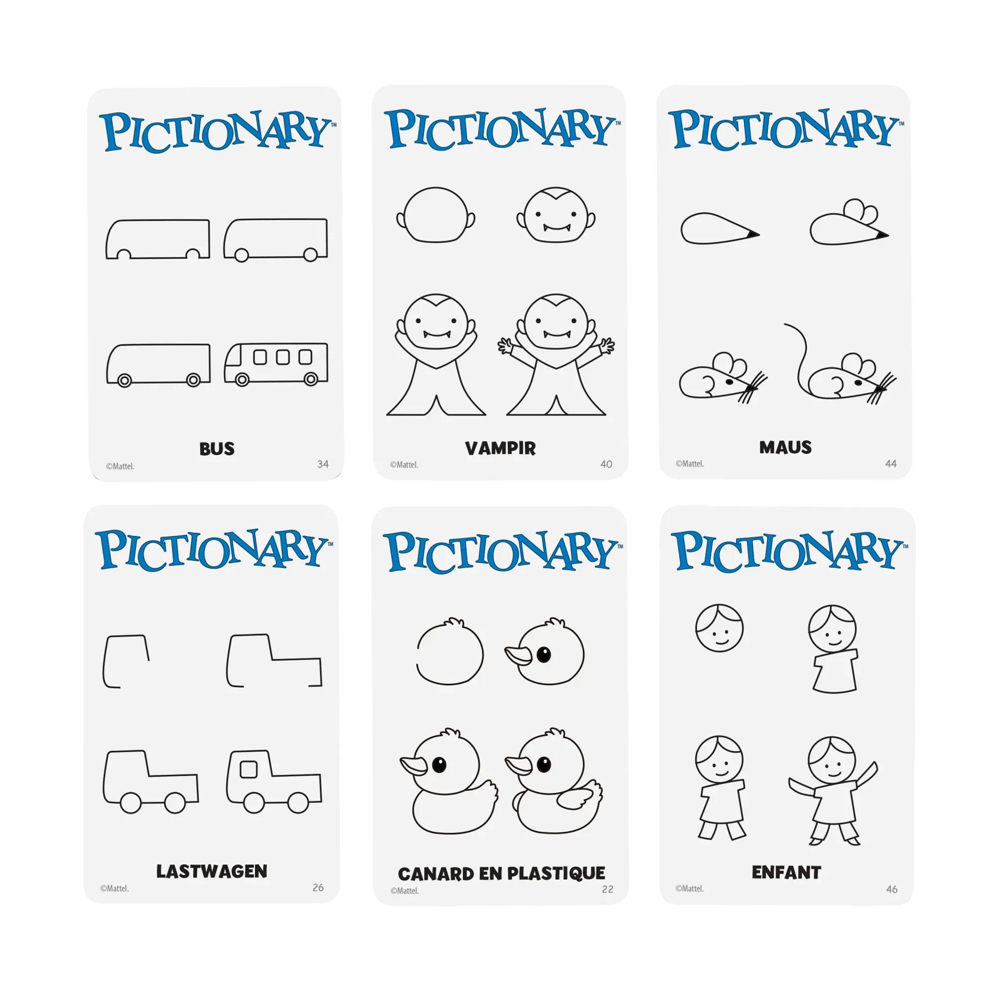 Bild: 194735290932 | Pictionary | Spiel | JDX99 | Deutsch | 2025 | Mattel GmbH