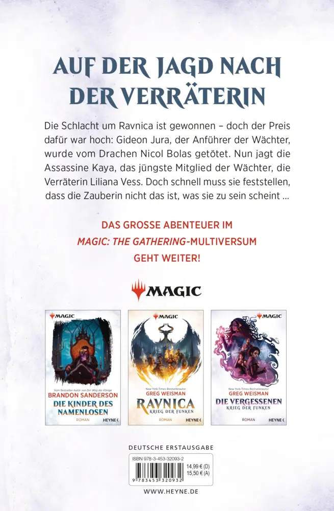 Bild: 9783453320932 | MAGIC: The Gathering - Die Vergessenen | Roman | Greg Weisman | Buch