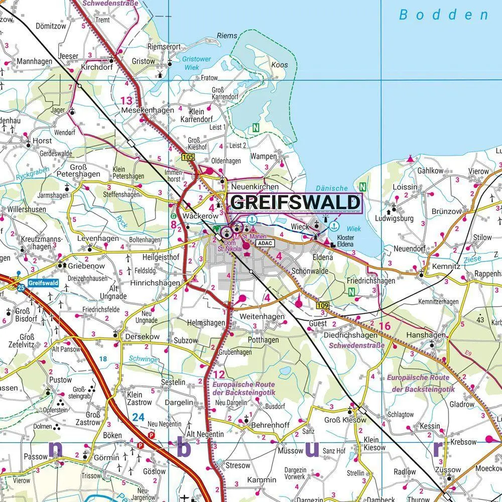 Bild: 9783707920932 | Rügen - Mecklenburg-Vorpommern, Straßen- und Freizeitkarte...
