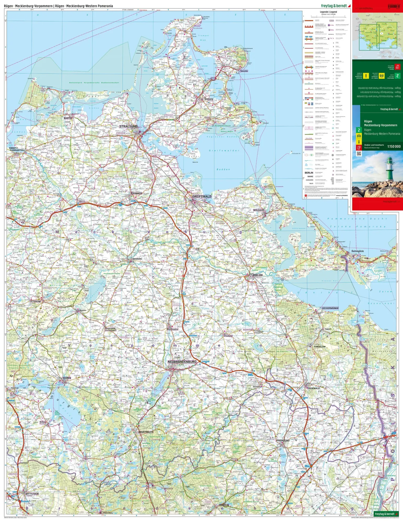 Bild: 9783707920932 | Rügen - Mecklenburg-Vorpommern, Straßen- und Freizeitkarte...