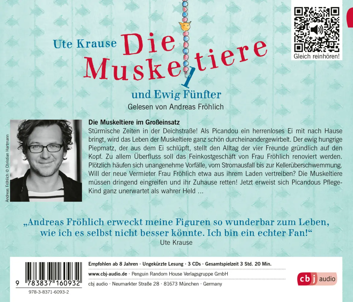 Bild: 9783837160932 | Die Muskeltiere und Ewig Fünfter | Ute Krause | Audio-CD | 3 Audio-CDs