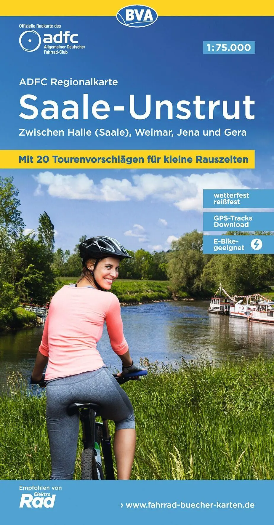 Cover: 9783969900932 | ADFC-Regionalkarte Saale-Unstrut, 1:75.000, mit...