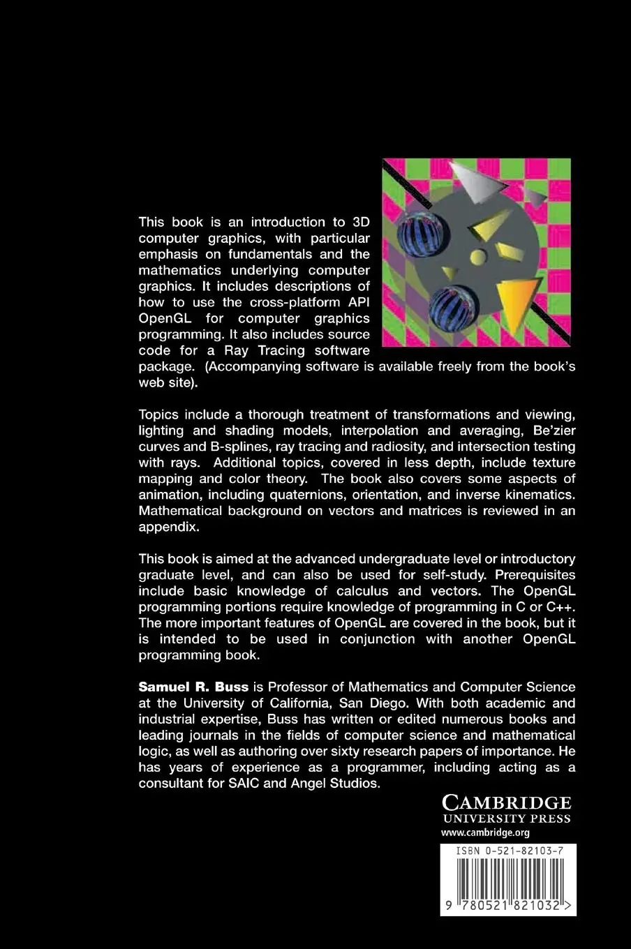 Rückseite: 9780521821032 | 3D Computer Graphics | A Mathematical Introduction with OpenGL | Buch