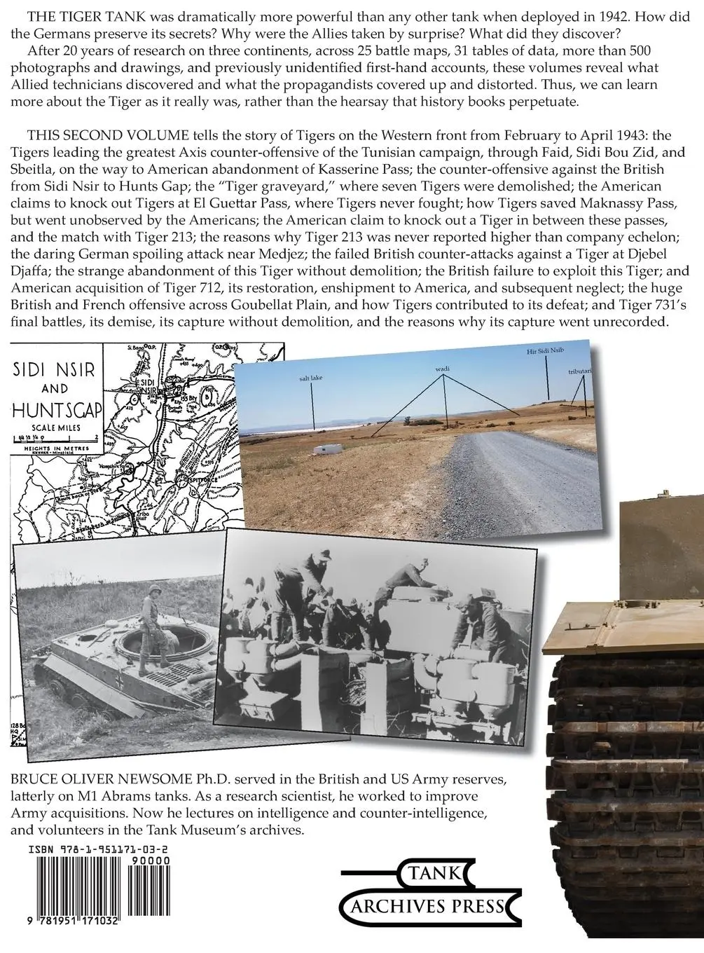 Rückseite: 9781951171032 | The Tiger Tank and Allied Intelligence | The Tunisian Tigers | Newsome