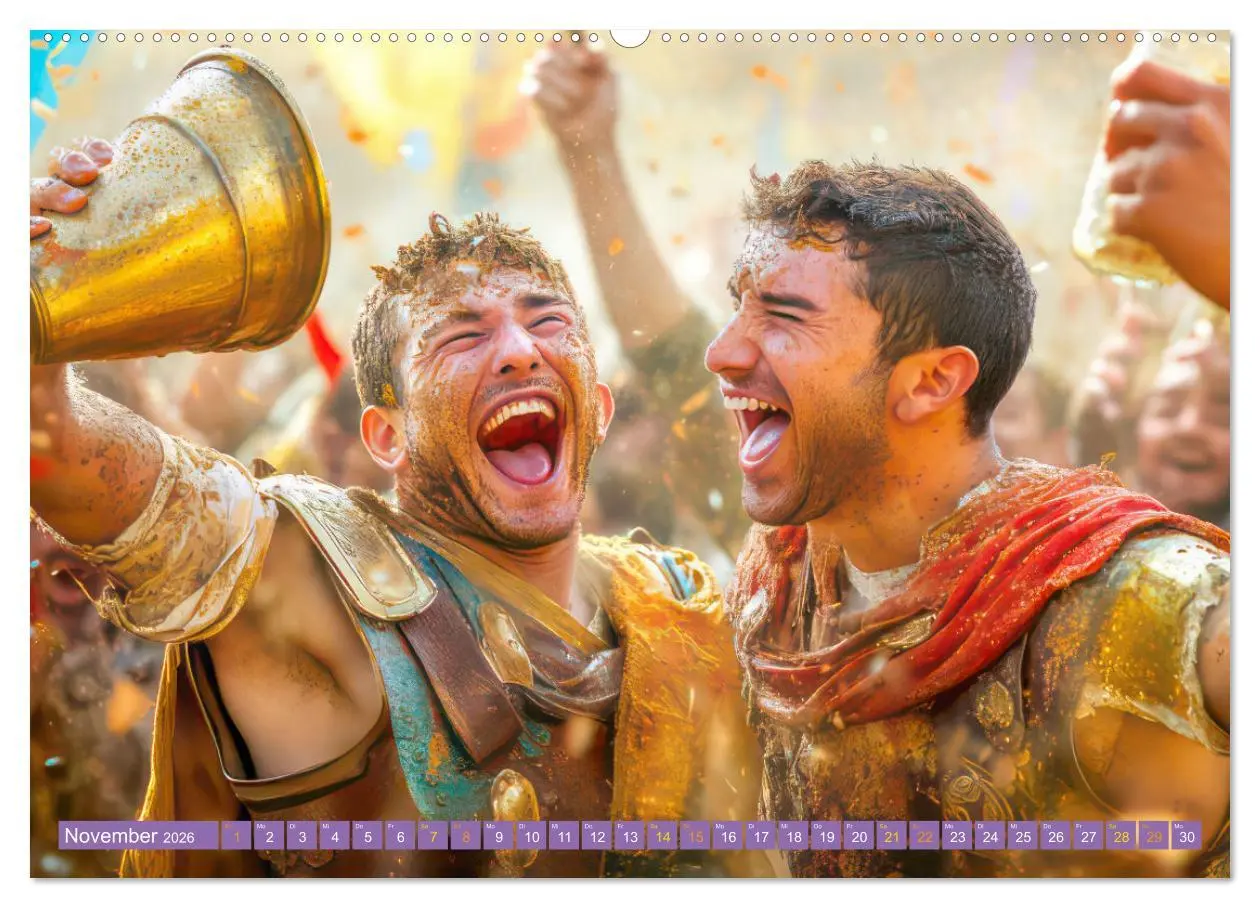 Bild: 9783457341032 | Die Römer - Kämpfe und Alltag (hochwertiger Premium Wandkalender...