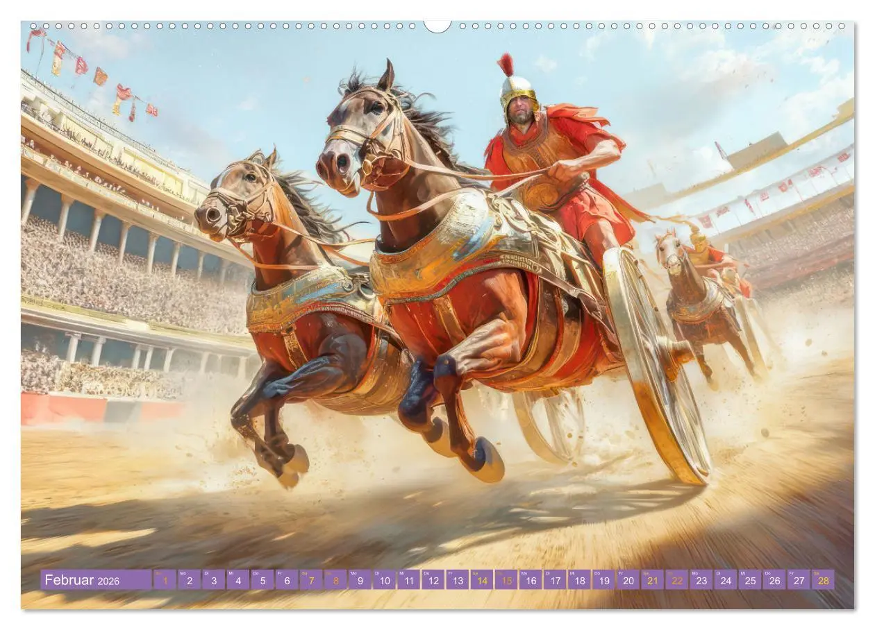 Bild: 9783457341032 | Die Römer - Kämpfe und Alltag (hochwertiger Premium Wandkalender...