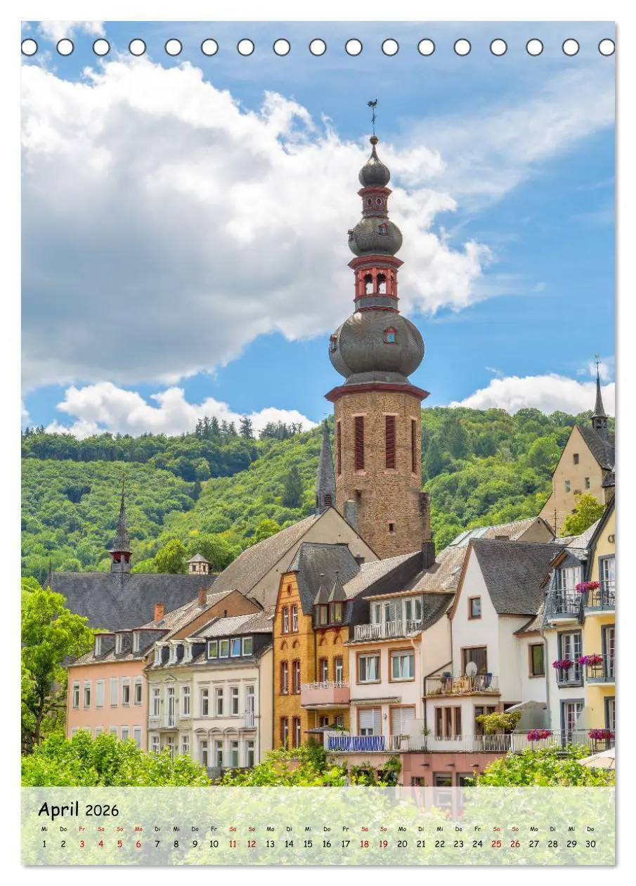 Bild: 9783516361032 | Moselzauber (Tischkalender 2026 DIN A5 hoch), CALVENDO Monatskalender