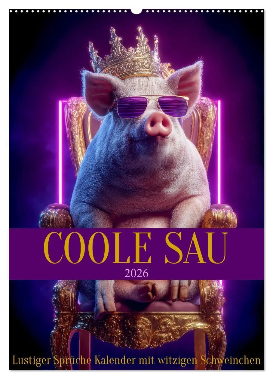 Cover: 9783516671032 | Coole Sau - Lustiger Sprüche Kalender mit witzigen Schweinchen...