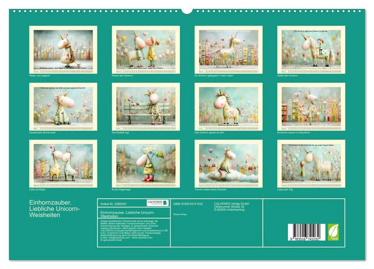 Bild: 9783516741032 | Einhornzauber. Liebliche Unicorn-Weisheiten (hochwertiger Premium...