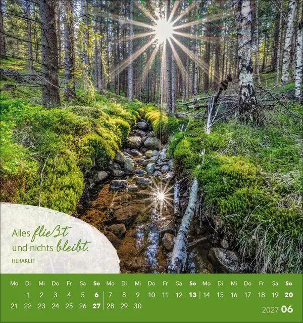 Bild: 9783819301032 | Genieße jeden Augenblick 2027 | aufstellbarer Postkartenkalender