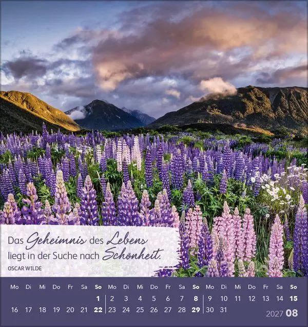 Bild: 9783819301032 | Genieße jeden Augenblick 2027 | aufstellbarer Postkartenkalender