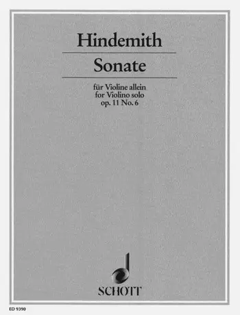 Cover: 9790001131032 | Violin Sonata op. 11/6 | Paul Hindemith | Buch | 2002 | Schott Music