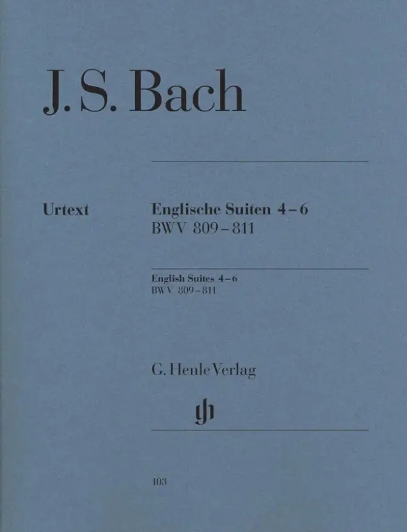 Cover: 9790201801032 | Englische Suiten 4-6 BWV 809-811 | English Suites 4-6, BWV 809-811
