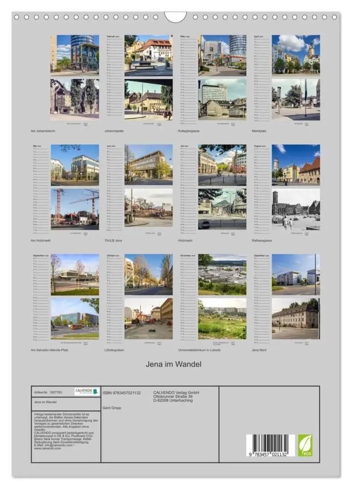 Bild: 9783457021132 | Jena im Wandel (Wandkalender 2025 DIN A3 hoch), CALVENDO...
