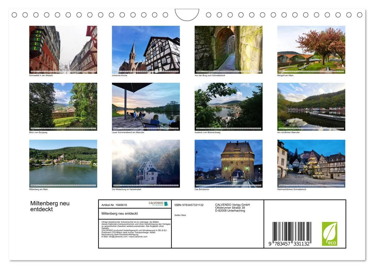 Bild: 9783457331132 | Miltenberg neu entdeckt (Wandkalender 2026 DIN A4 quer), CALVENDO...