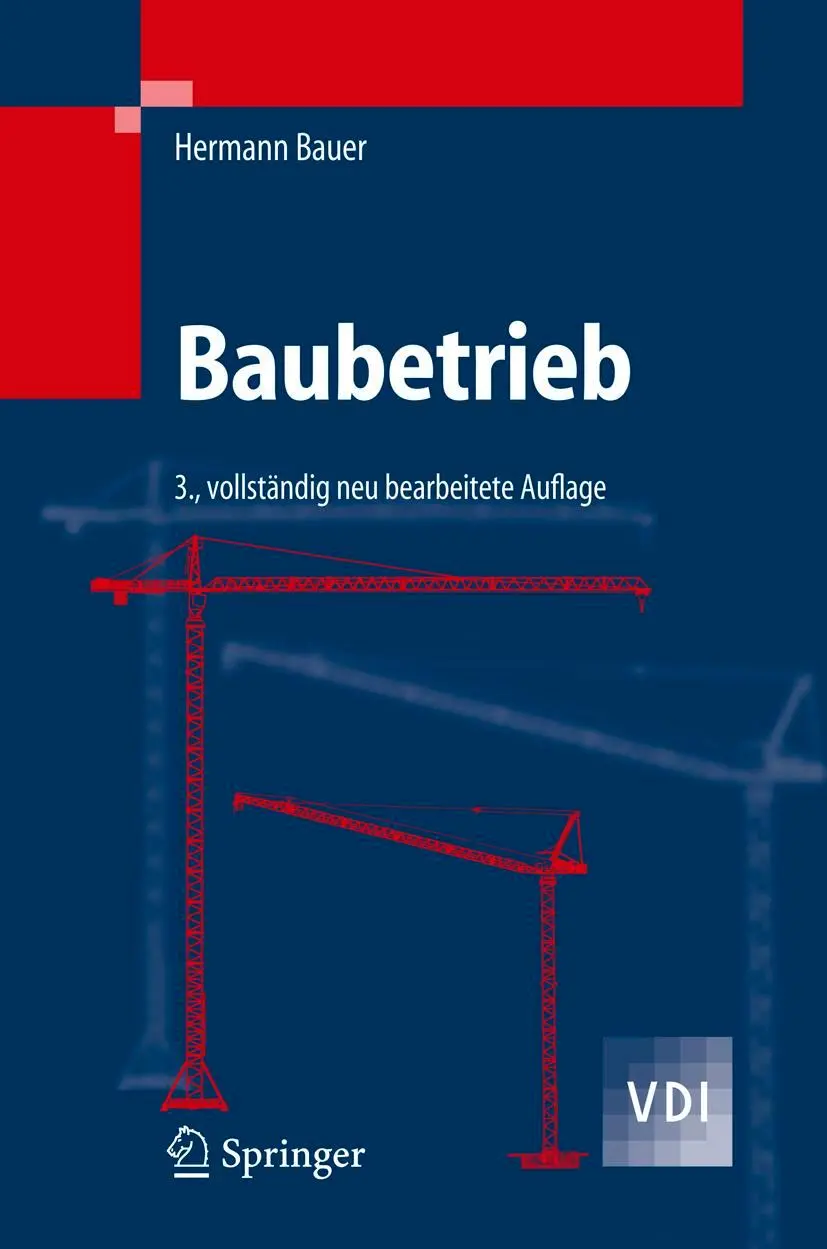 Cover: 9783540321132 | Baubetrieb | Hermann Bauer | Buch | Deutsch | 2006 | EAN 9783540321132