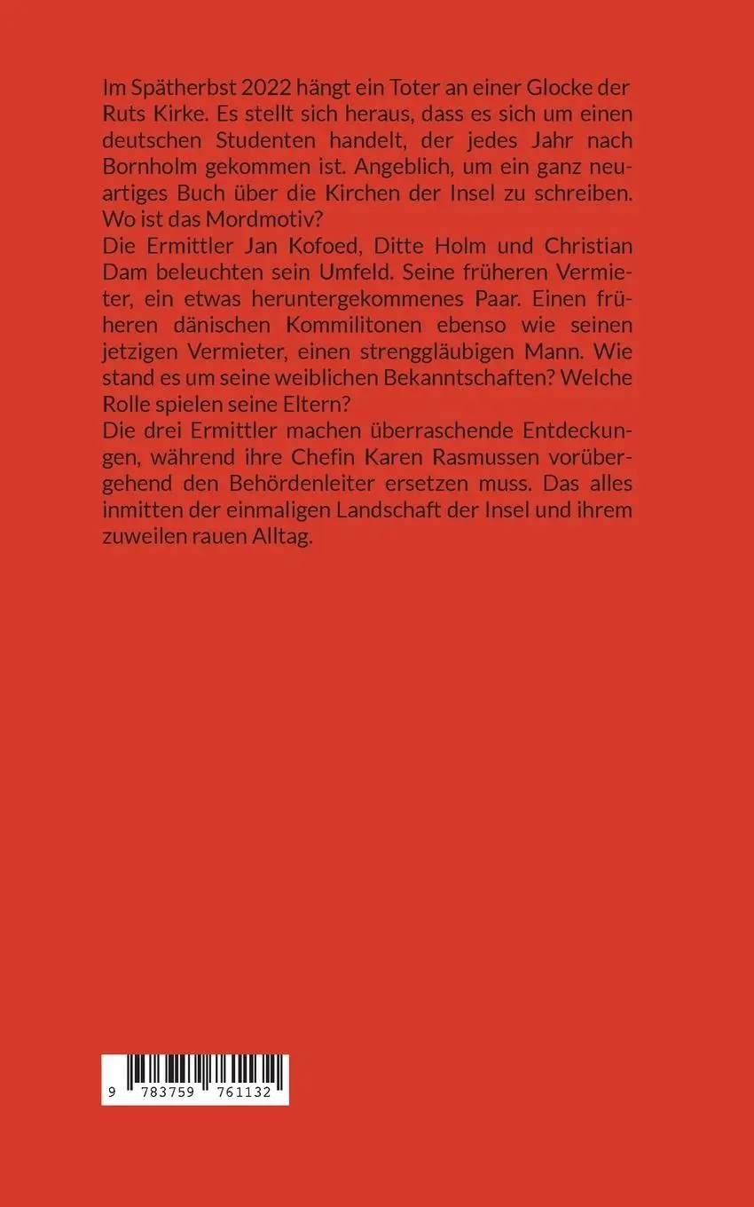 Rückseite: 9783759761132 | Die 15 Tage von Nexø | Jan Kofoeds dritter Fall auf Bornholm | Kirkeby