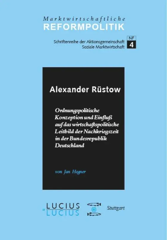 Cover: 9783828201132 | Alexander Rüstow | Jan Hegner | Buch | Deutsch | 2000