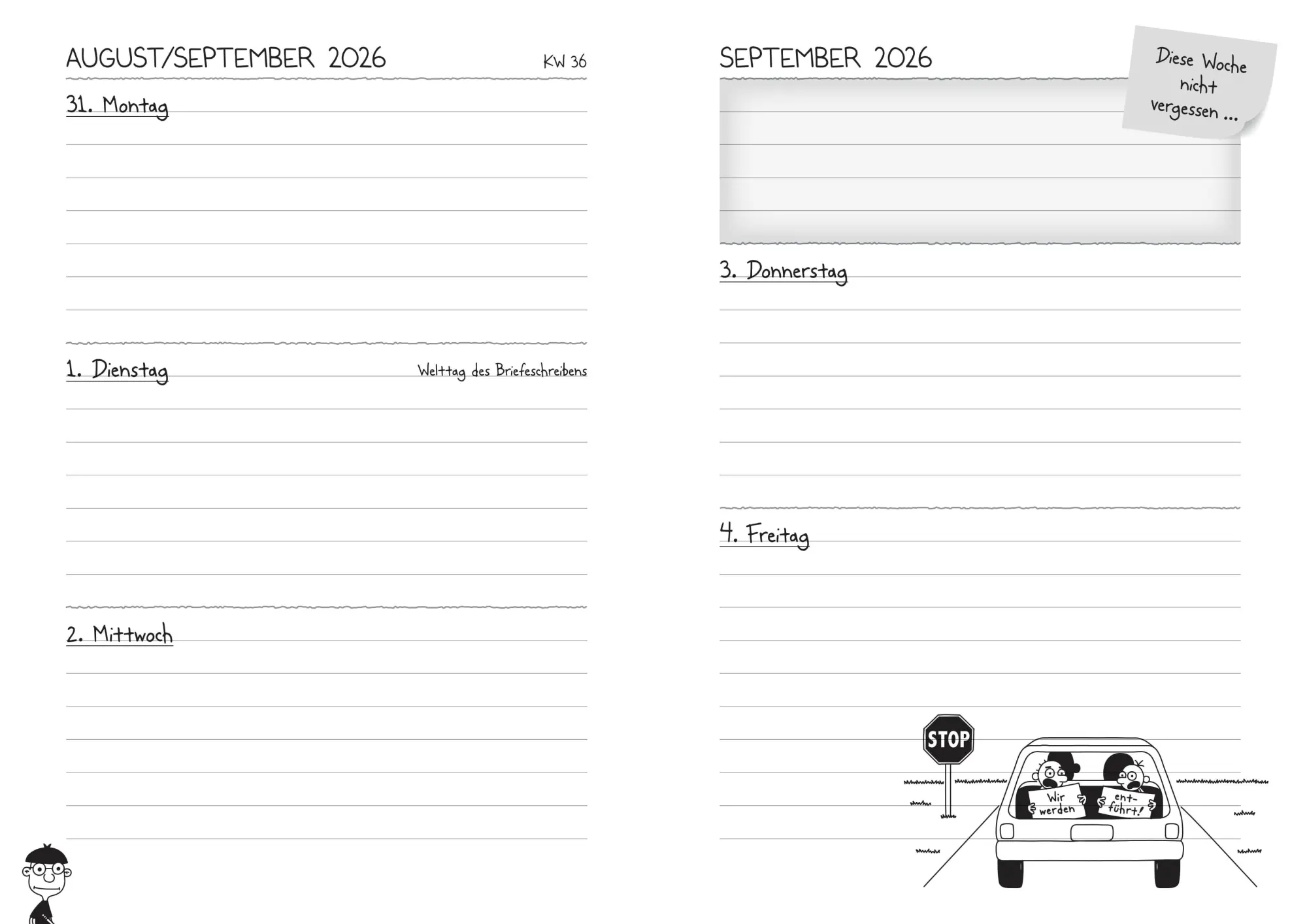 Bild: 9783833911132 | Gregs Hausaufgabenheft 2026/2027 | Jeff Kinney | Kalender | 128 S.