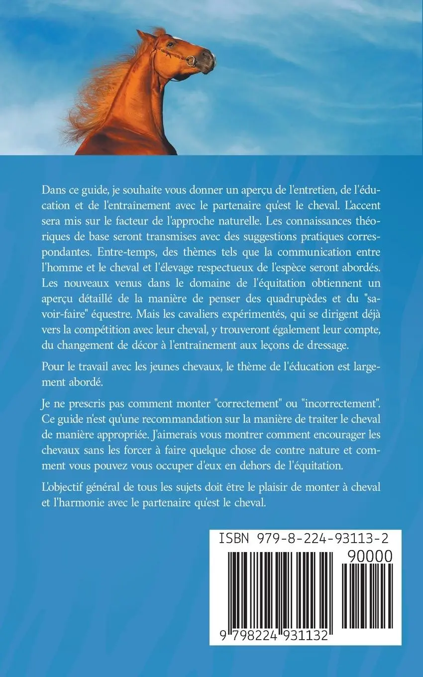 Rückseite: 9798224931132 | Élever, éduquer et former les chevaux de manière naturelle | Meyerhoff