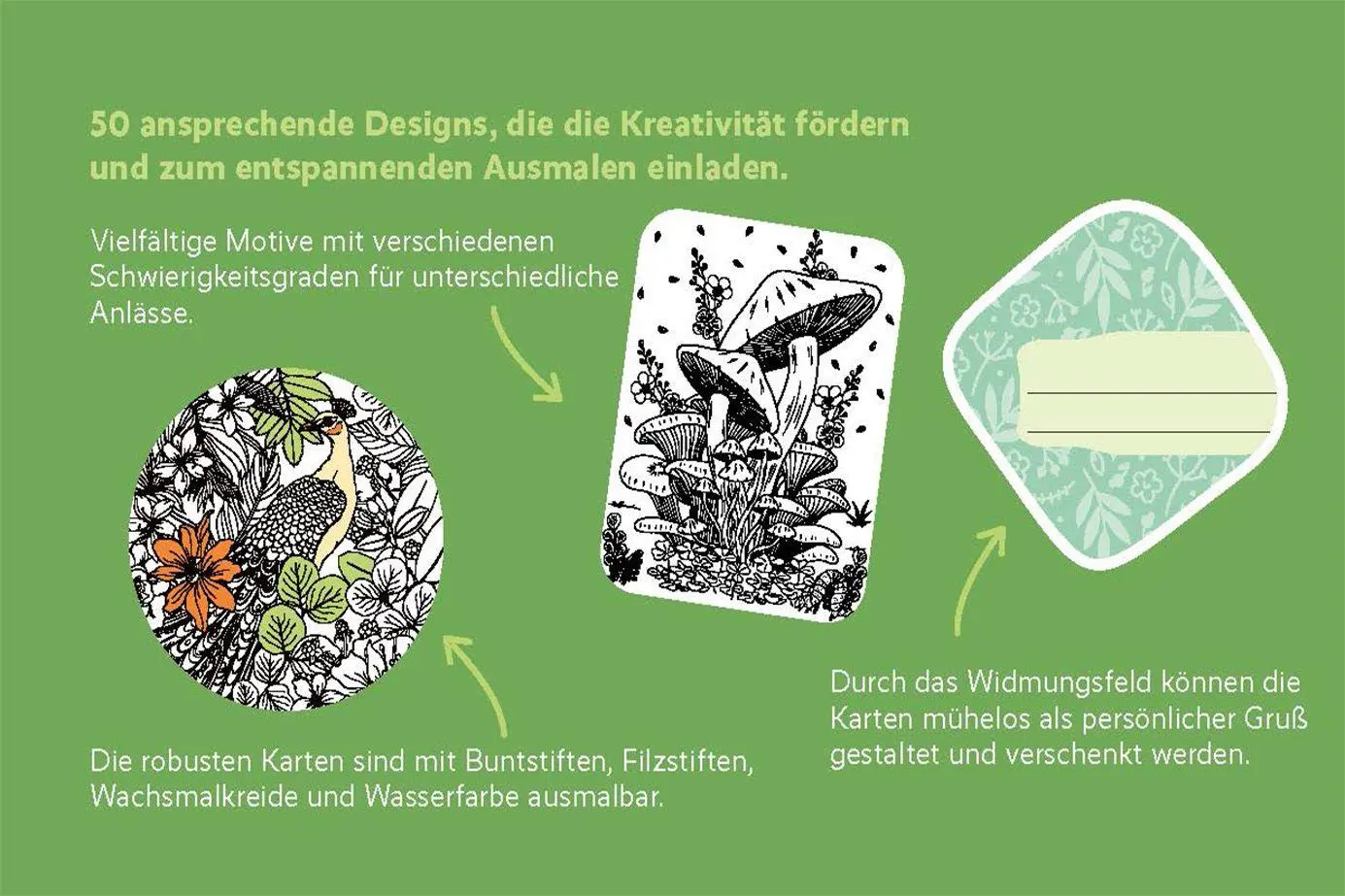 Bild: 9783790101232 | 50 cozy Karten zum Ausmalen - Natur | Box | 50 S. | Deutsch | 2026