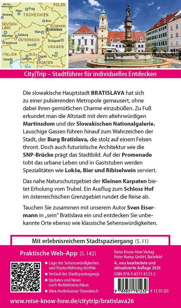 Bild: 9783831781232 | Reise Know-How CityTrip Bratislava / Pressburg | Sven Eisermann | Buch