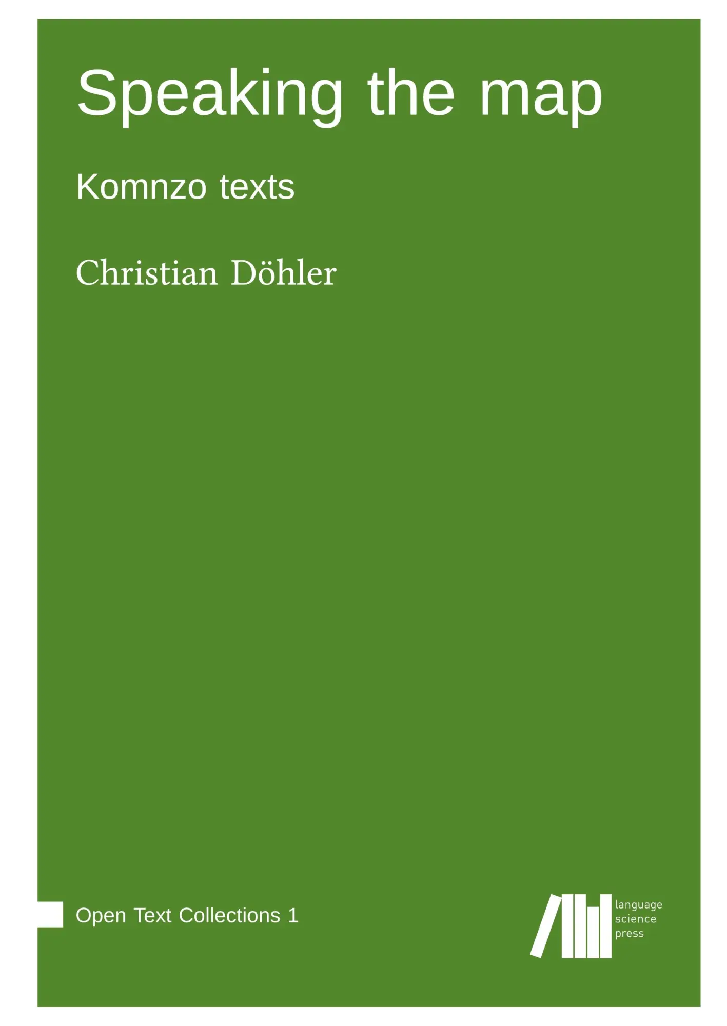 Cover: 9783985541232 | Speaking the map | Christian Döhler | Buch | Open Text Collections 1