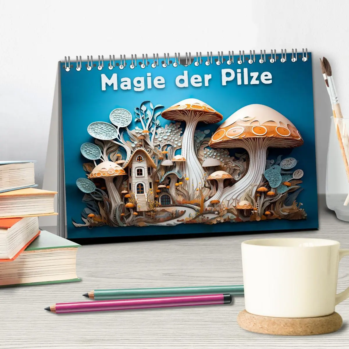 Bild: 9783457481332 | Magie der Pilze (Tischkalender 2026 DIN A5 quer), CALVENDO...