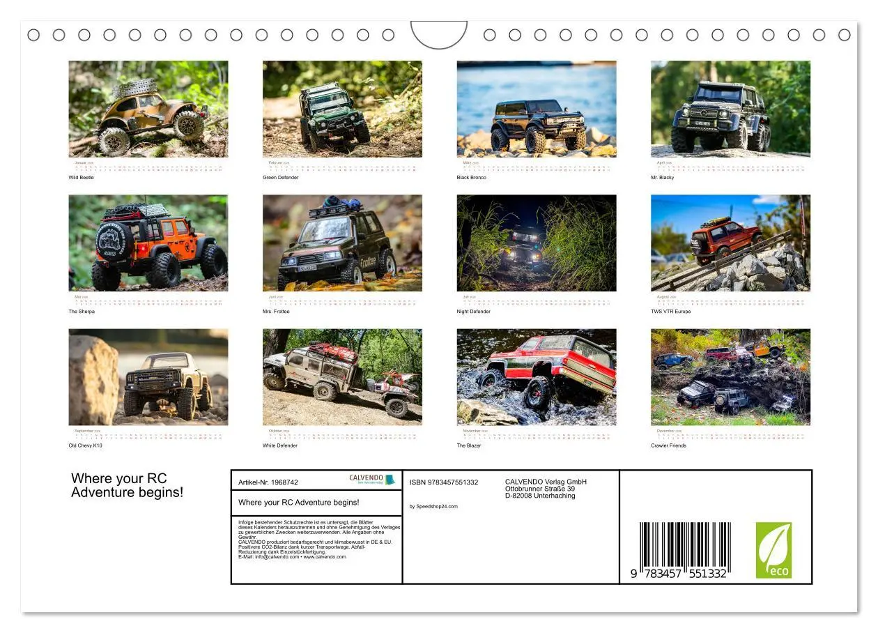Bild: 9783457551332 | Where your RC Adventure begins! (Wandkalender 2026 DIN A4 quer),...