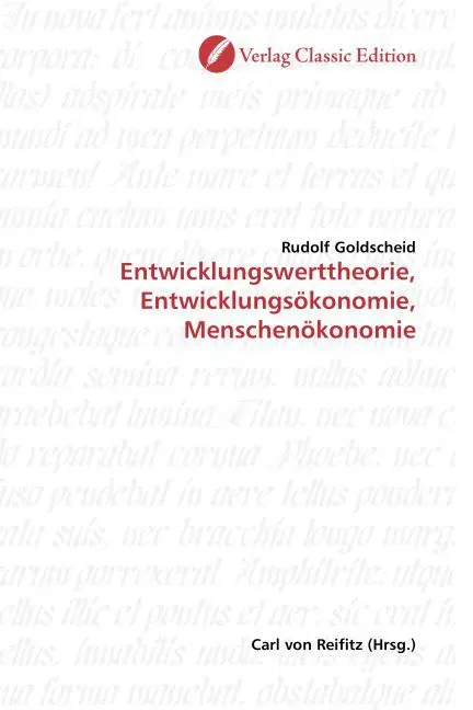 Cover: 9783869321332 | Entwicklungswerttheorie, Entwicklungsökonomie, Menschenökonomie | Buch