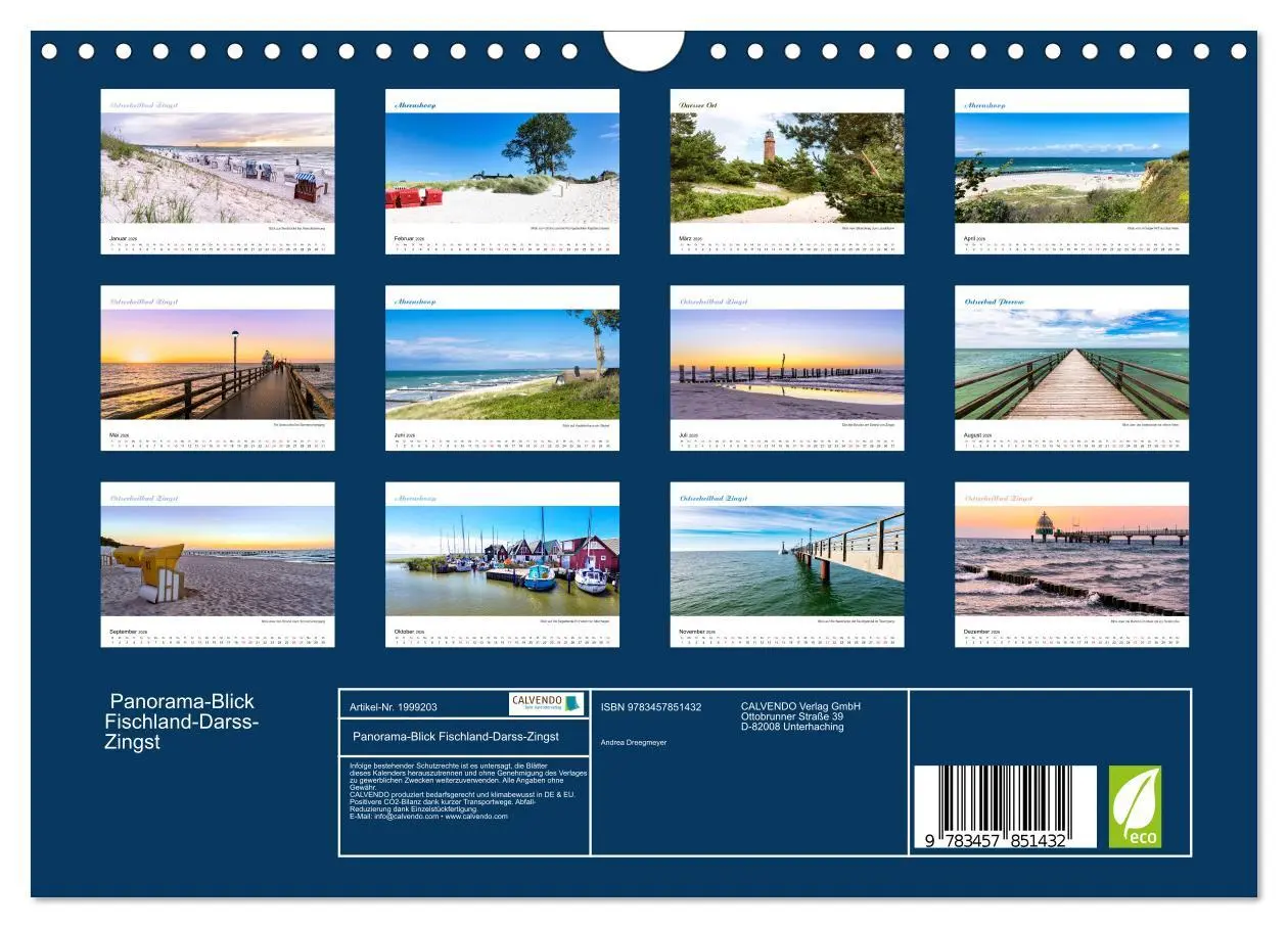 Bild: 9783457851432 | Panorama-Blick Fischland-Darss-Zingst (Wandkalender 2026 DIN A4...