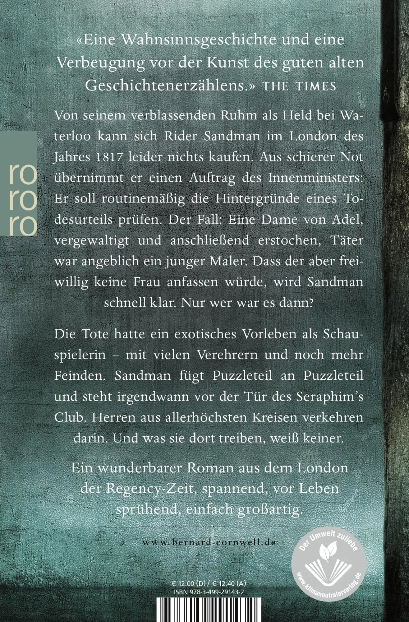 Rückseite: 9783499291432 | Galgendieb | Bernard Cornwell | Taschenbuch | 400 S. | Deutsch | 2018
