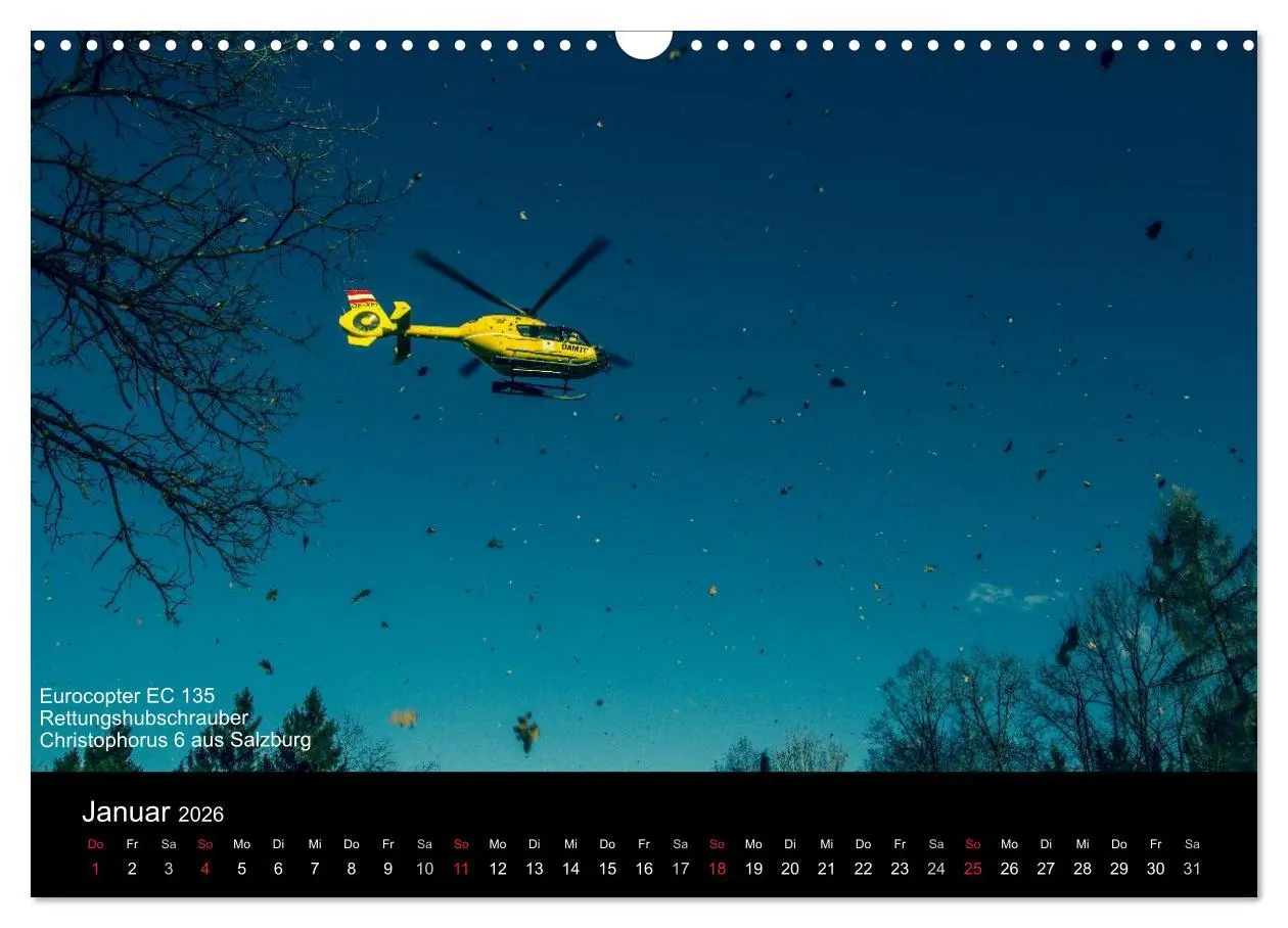 Bild: 9783516181432 | Hubschrauber im Einsatz (Wandkalender 2026 DIN A3 quer), CALVENDO...