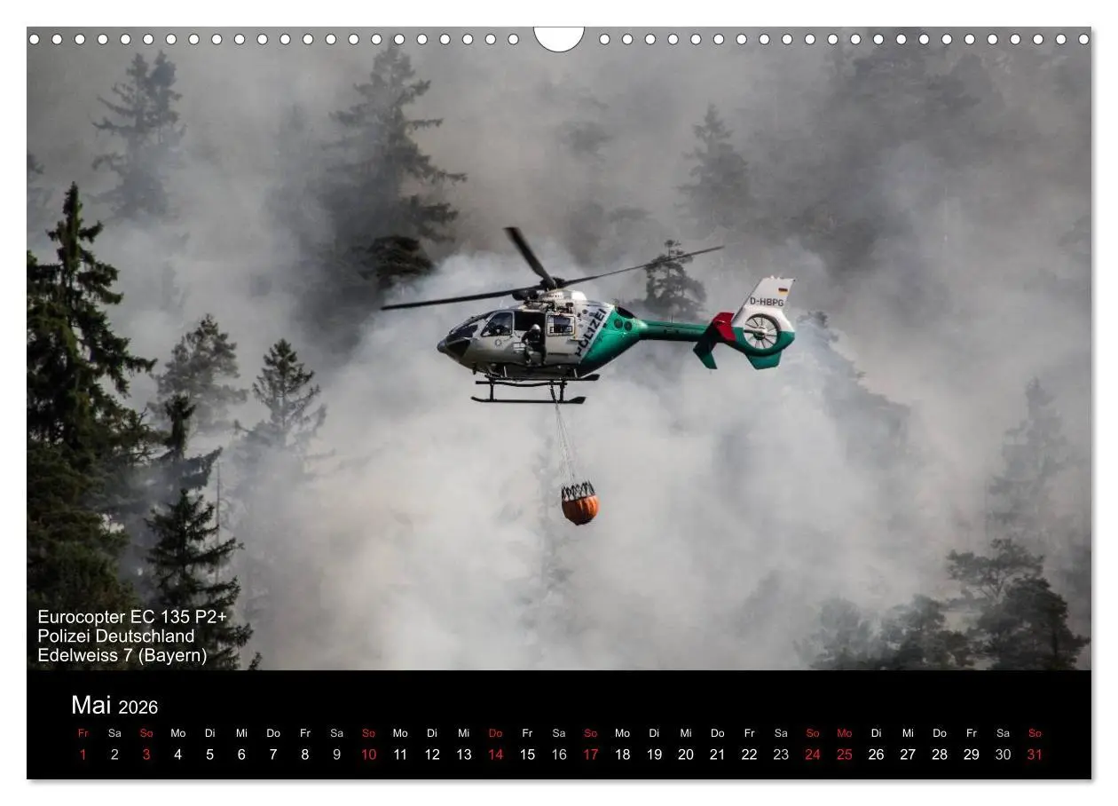 Bild: 9783516181432 | Hubschrauber im Einsatz (Wandkalender 2026 DIN A3 quer), CALVENDO...