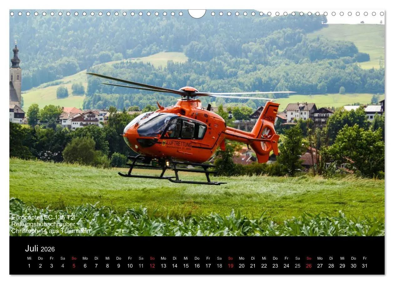 Bild: 9783516181432 | Hubschrauber im Einsatz (Wandkalender 2026 DIN A3 quer), CALVENDO...