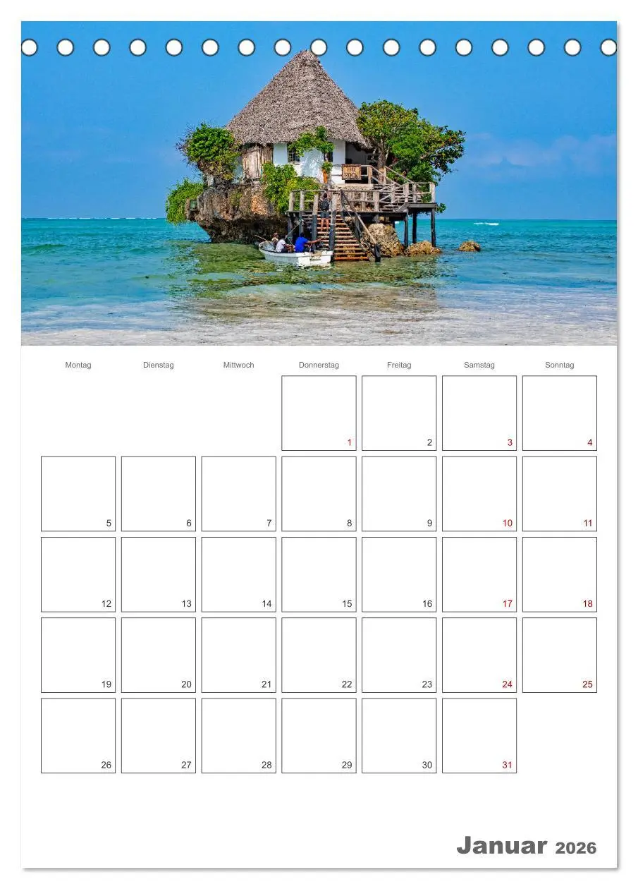 Bild: 9783516321432 | Sansibar - Traumreiseziel (Tischkalender 2026 DIN A5 hoch),...