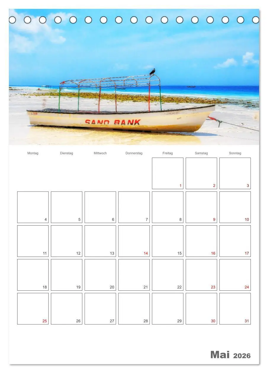 Bild: 9783516321432 | Sansibar - Traumreiseziel (Tischkalender 2026 DIN A5 hoch),...